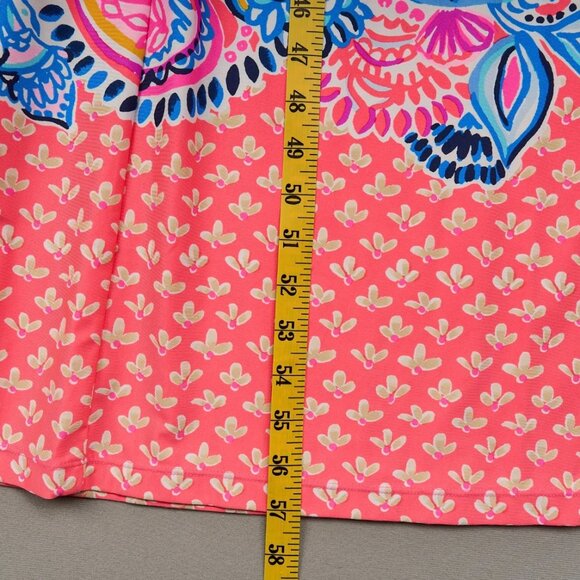LILLY PULITZER MINKA MAXI DRESS Sz 4 BEACH BUNGALOW CORAL SPRITZ STRETCH - Picture 5 of 6
